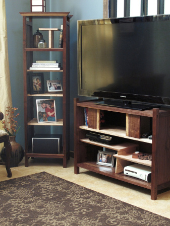 Our tall case provides a stylish place for storing media components and displaying family photos favorite books and art. 